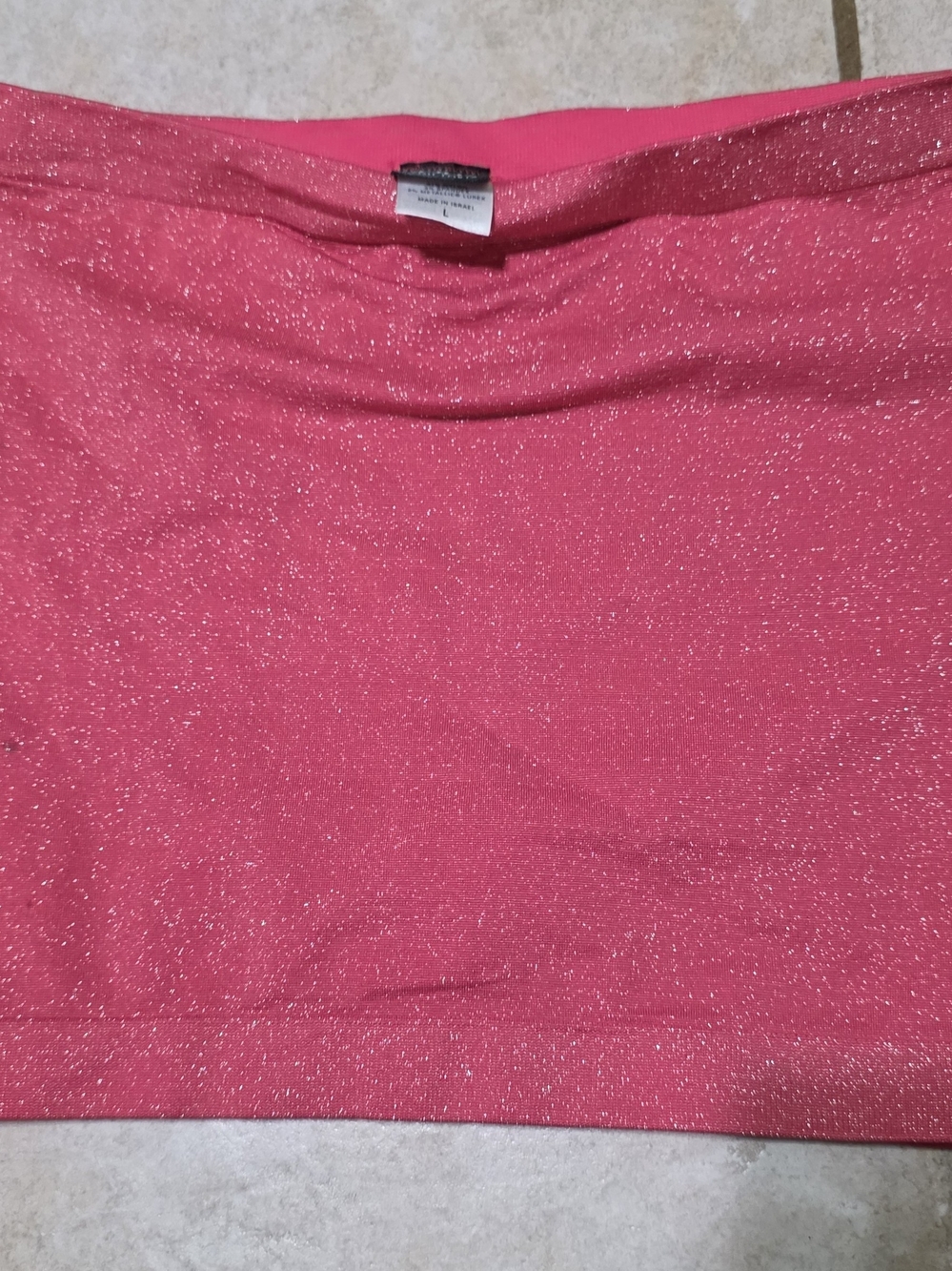 Vintage Pink Glitter Body by Victoria Micro Mini Skirt 💖